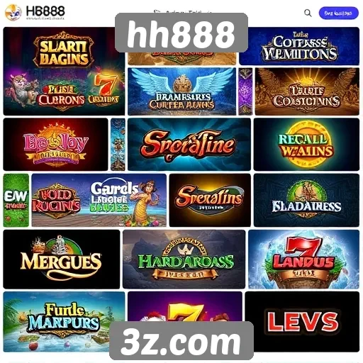 Análise da oferta de jogos no site hh888