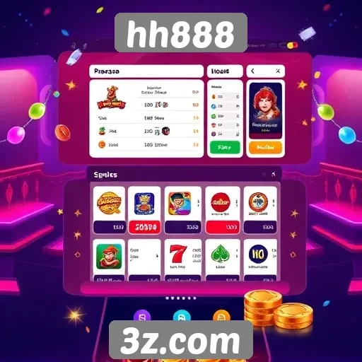 Interface do usuário do hh888 é otimizada